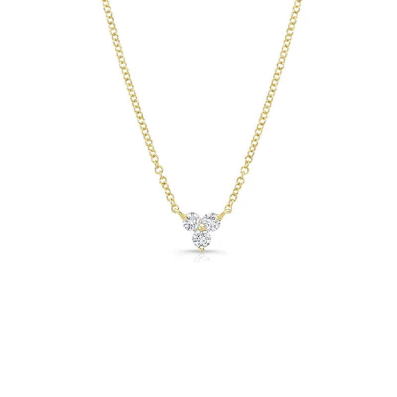 Diamond Three-Stone Necklace