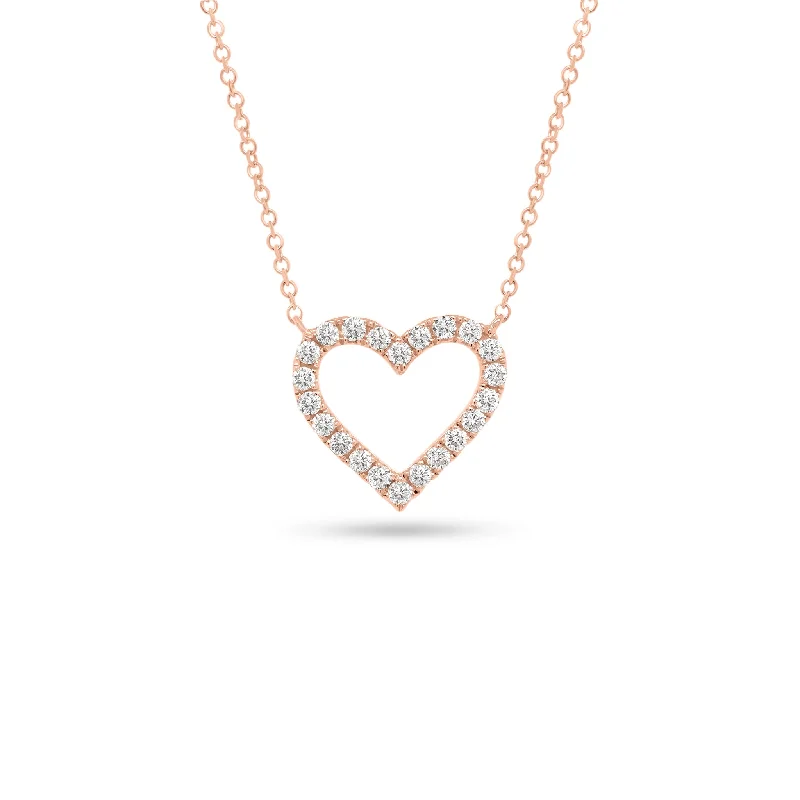 Diamond Classic Open Heart Pendant