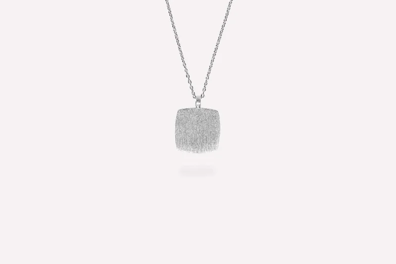 IX Cushion Silver Pendant