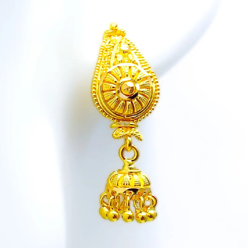 Bold Classy 22k Gold Earrings