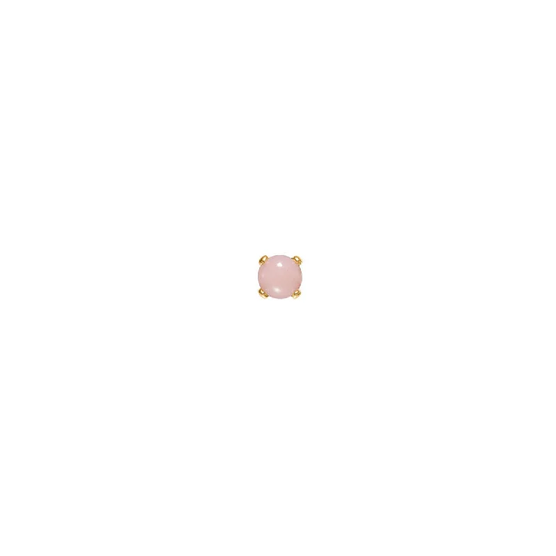 Bon Bon 10K Gold Stud w. Pink Opal