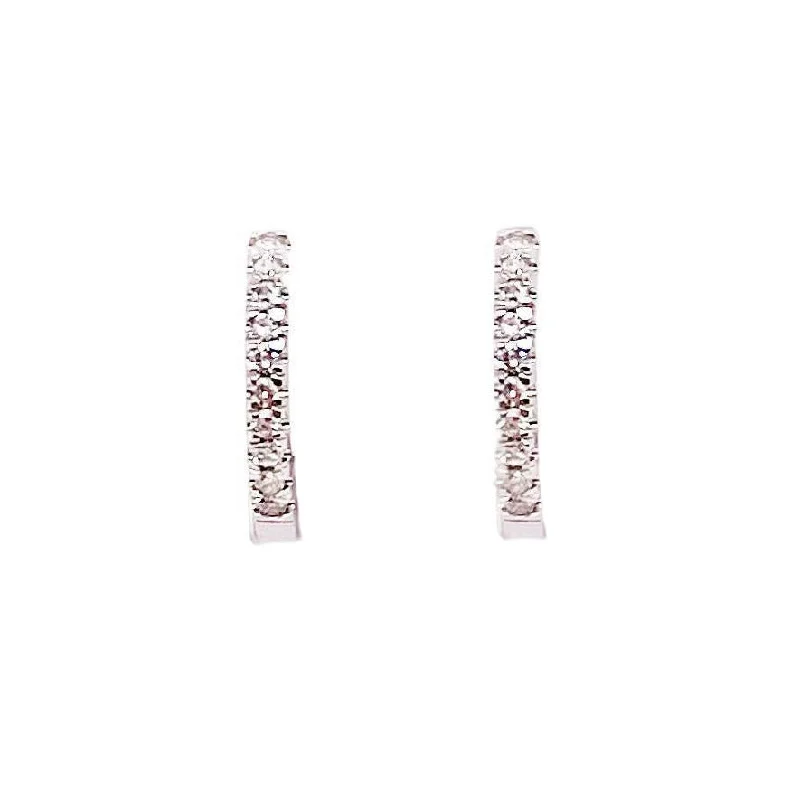 handmade beaded stretch bracelet Diamond Huggie Earrings
