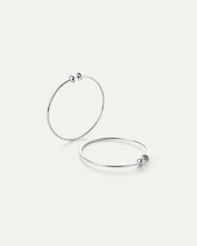 black and gold wedding band Icon Hoops - Medium