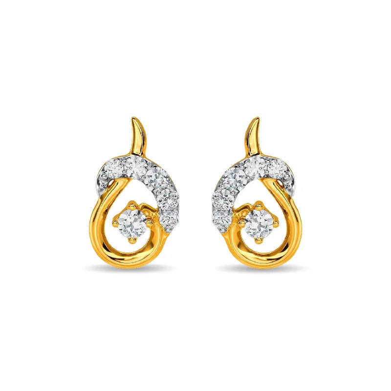 simple gold bar stud earrings Latisha Earring