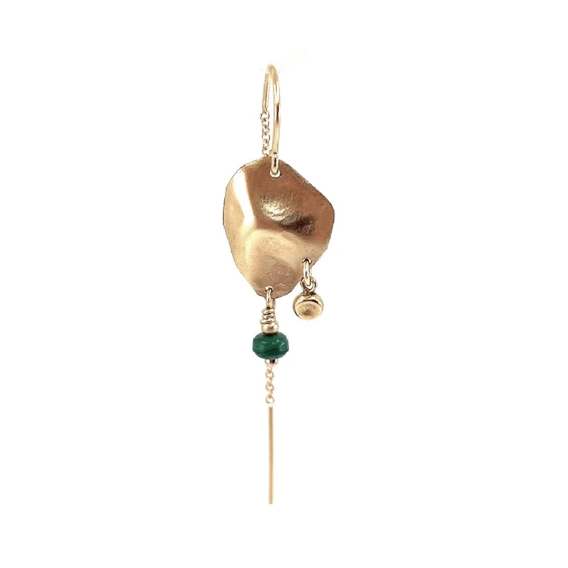 Jodhi 14K Goldfilled Earring w. Malachite