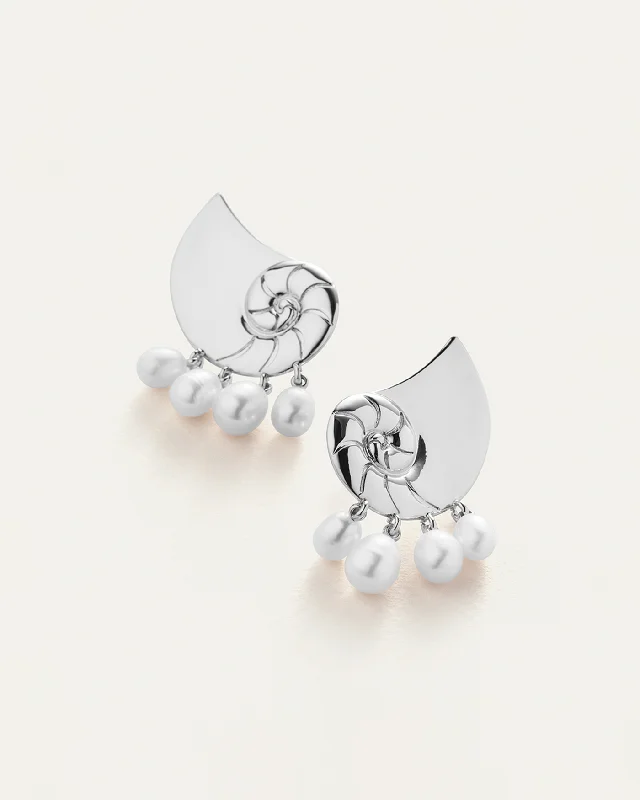 dainty gold anchor bracelet Lucille Climber Earrings