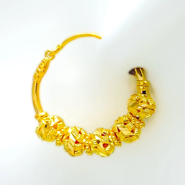 Magnificent Bold 22K Gold Bali Earring