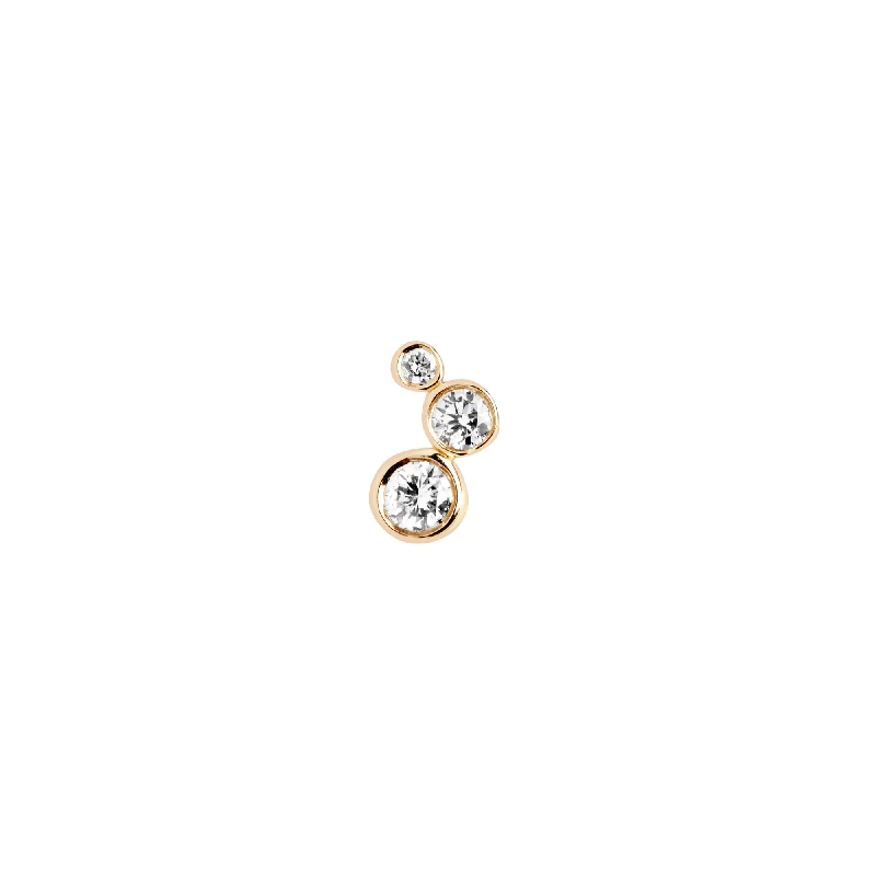 Coco 14K Gold Stud w. Lab-Grown Diamonds