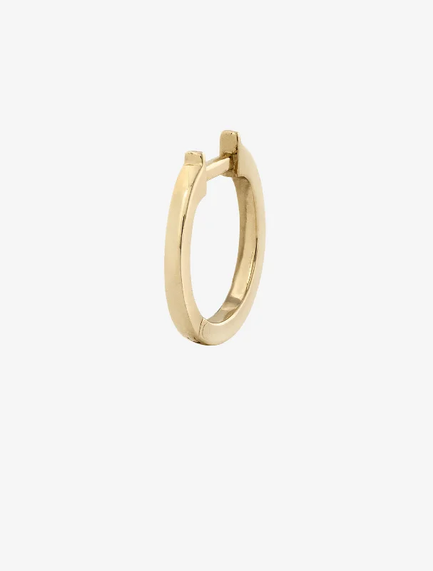 Large 0.00 14K Gold, Whitegold or Rosegold Huggie