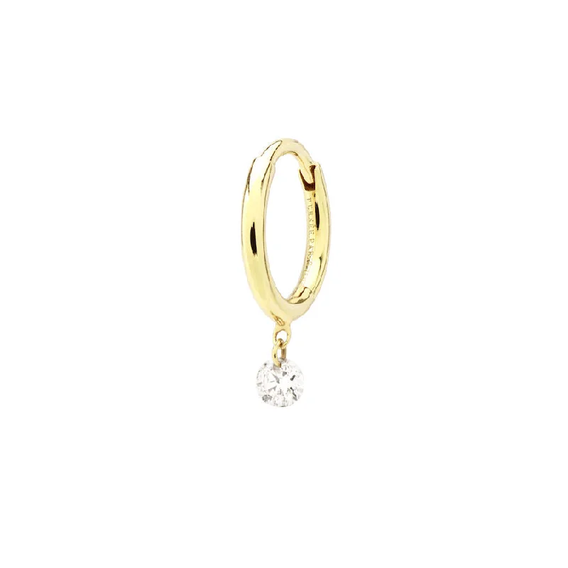 Danaé Piercing 18K Gold, Whitegold or Rosegold Hoop w. Diamond