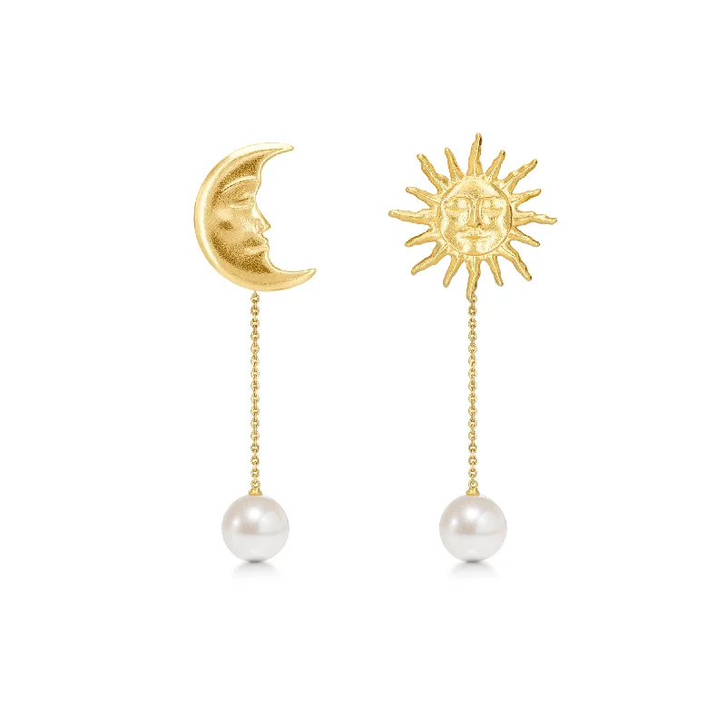 The Lovers Backdrop Gold Plated Earring