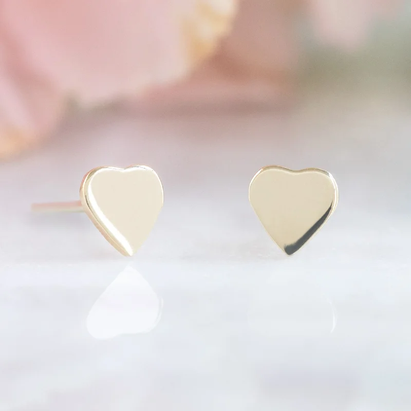 classic gold cuff bracelet The Sweetheart Stud Earrings | 10K Yellow Gold