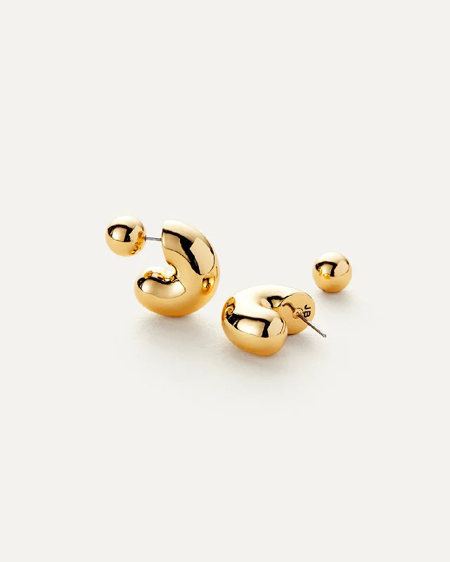 bold chunky cocktail ring Tome Hoops - Medium