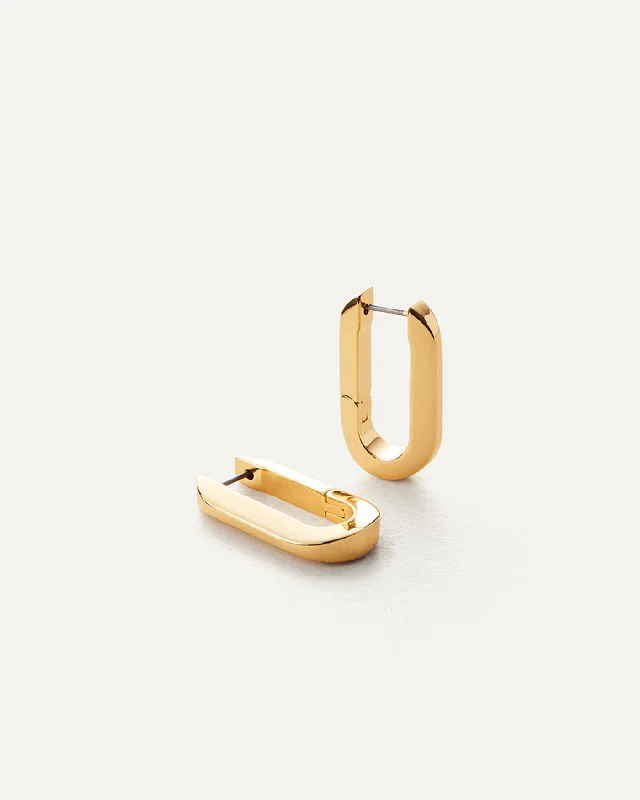 modern geometric drop earrings U-Link Earrings