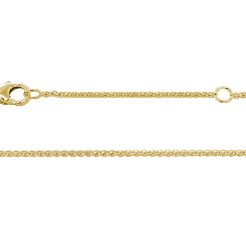 14k Diamond-Cut Wheat Chain