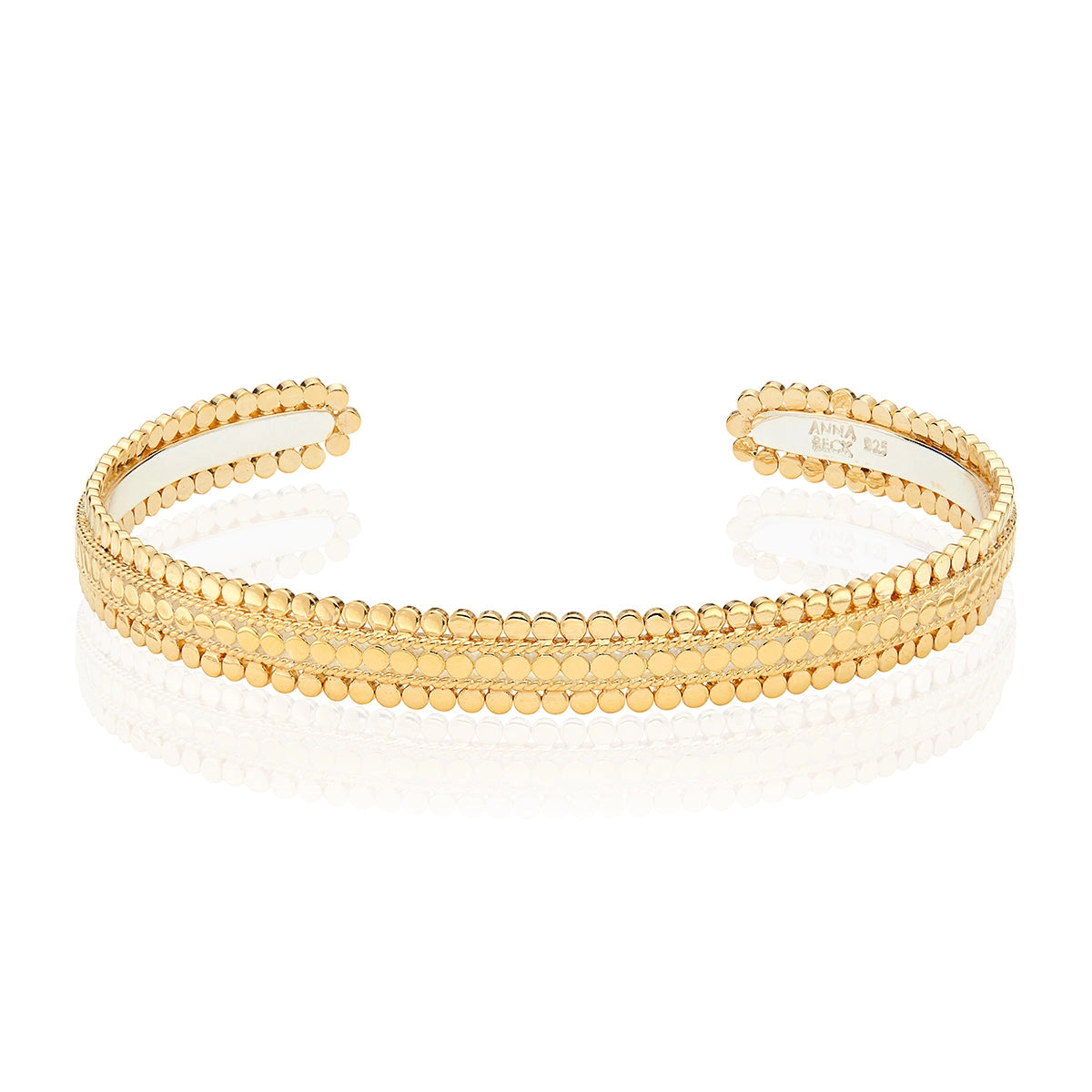 Anna Beck Scalloped Cuff Bracelet - Gold Plated