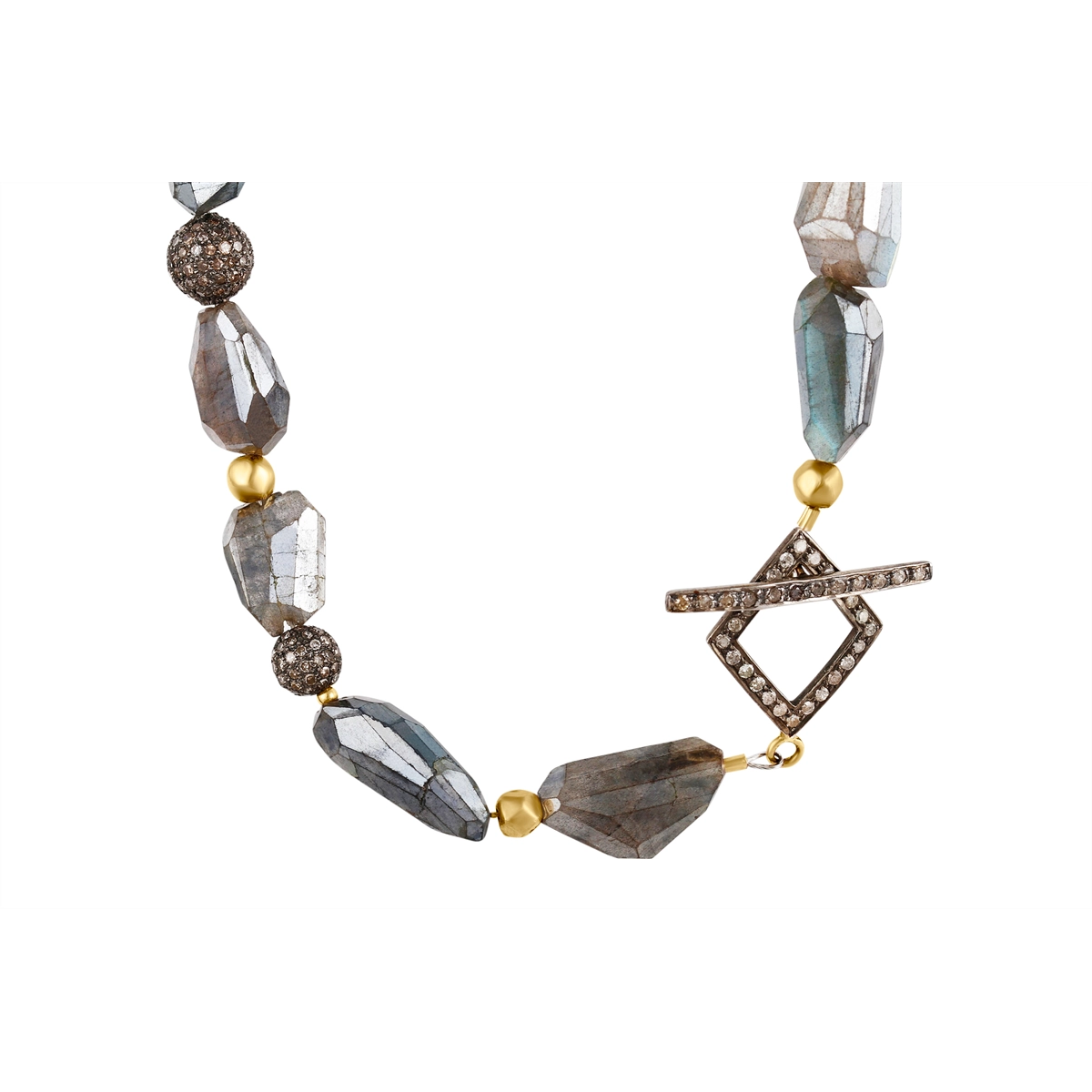 Bijoux de Mer Labradorite & Diamond Necklace