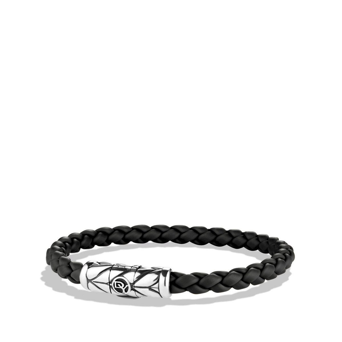 David Yurman 5.5mm Black Rubber Bracelet