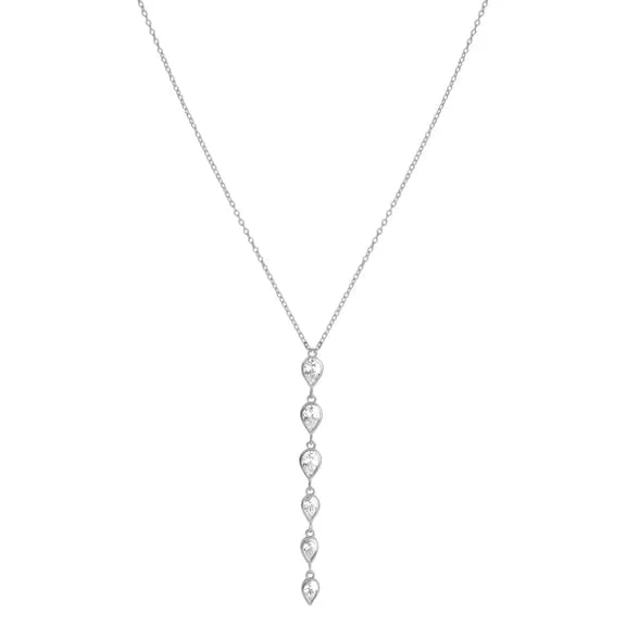 Deliliah Pendant Silver Necklace