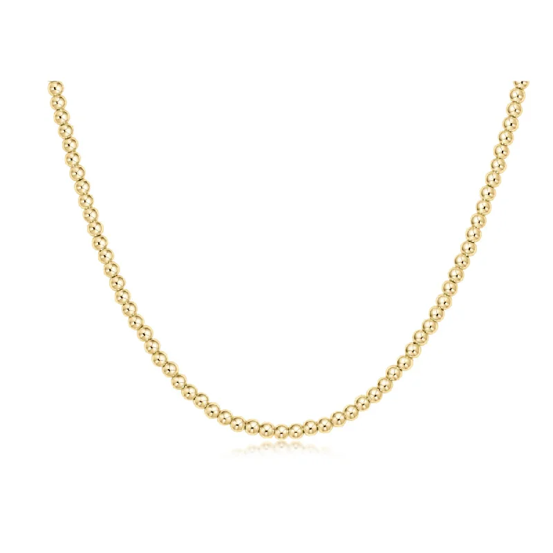 enewton 17" Choker Classic Gold 3mm Bead