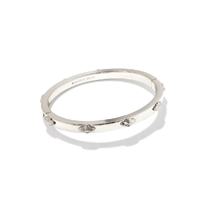 Kendra Scott Abbie Rhodium Metal Bangle Bracelet