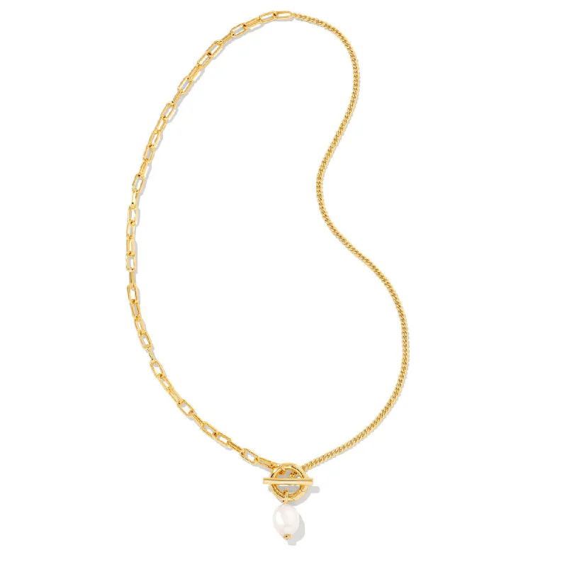 Kendra Scott Leighton Pearl Chain Necklace