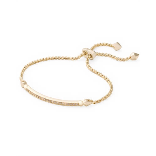 Kendra Scott Ott Bracelet in Gold with White CZ