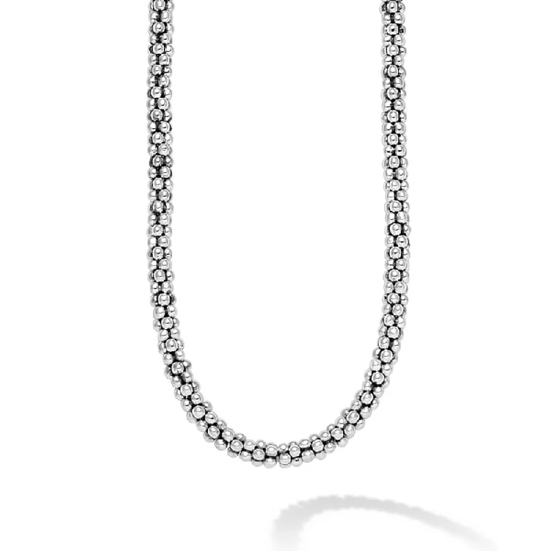 Lagos Signature Caviar Beaded Necklace, 5mm