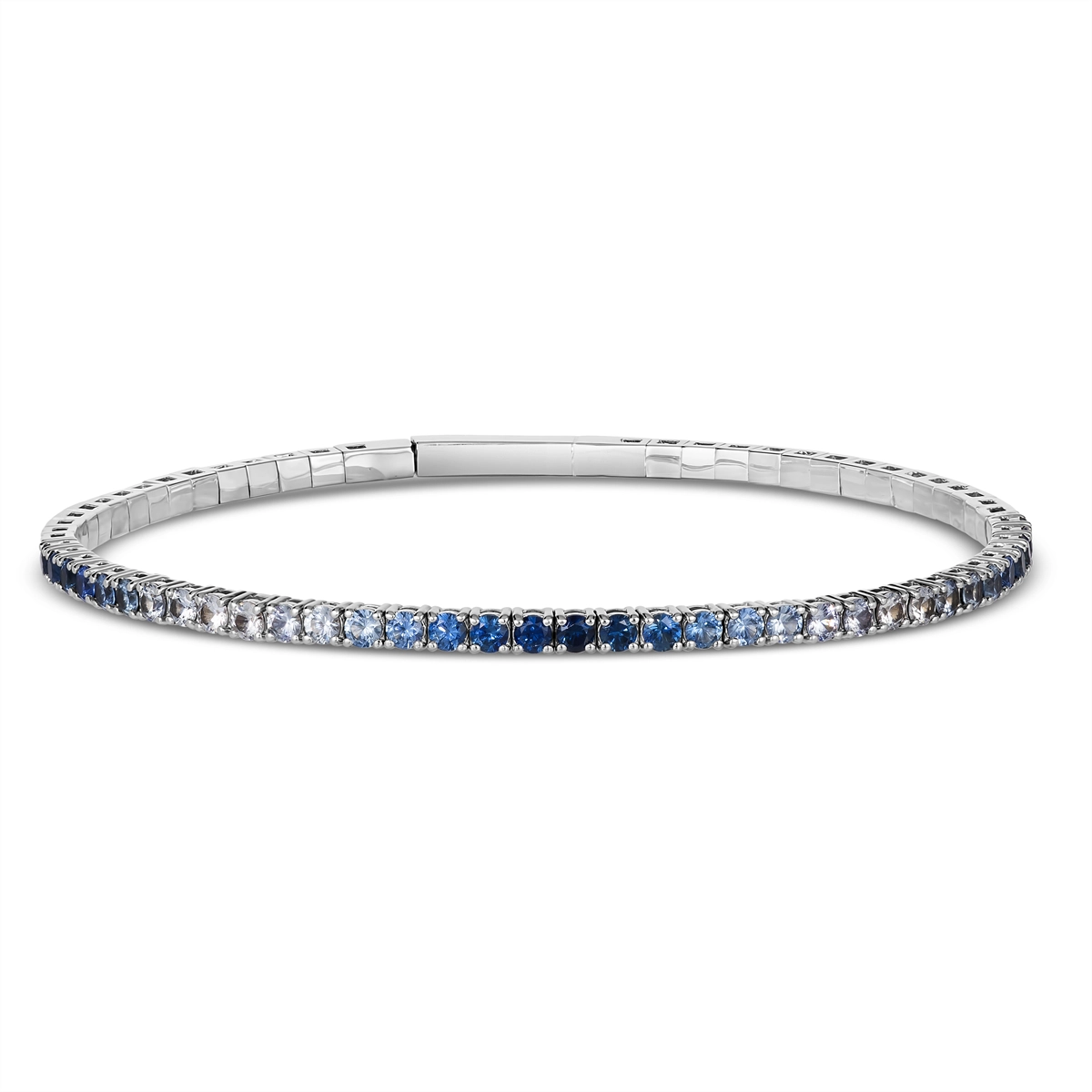 Le Vian 14K Vanilla Gold Denim Ombre Sapphire Bangle Bracelet