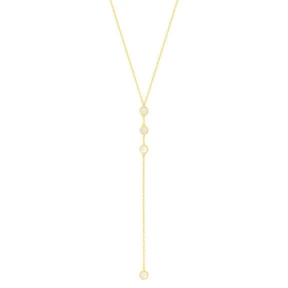 Ren Lariat Gold Necklace