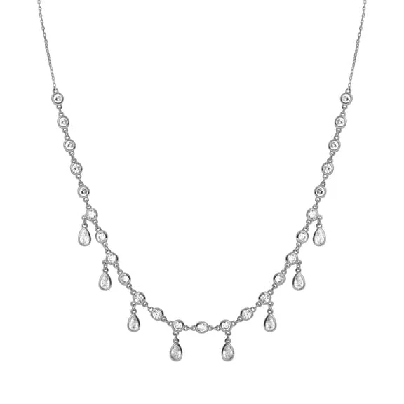 Sadie Shaker Necklace in Silver