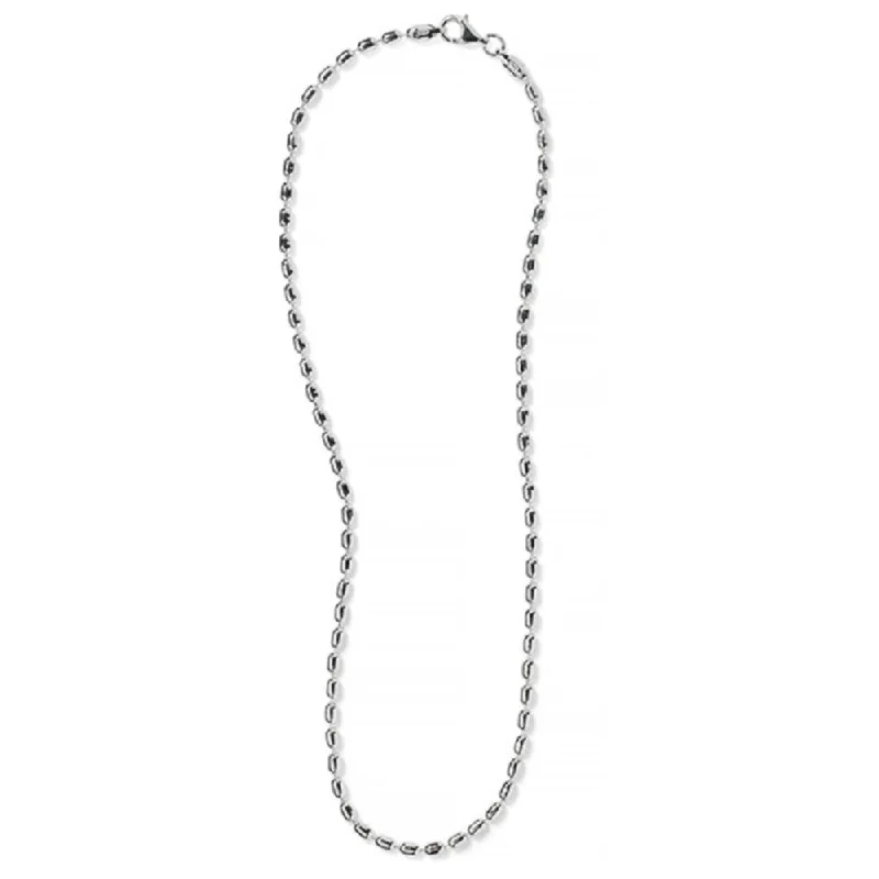 Sterling Silver 3.0mm Rice Bead Chain