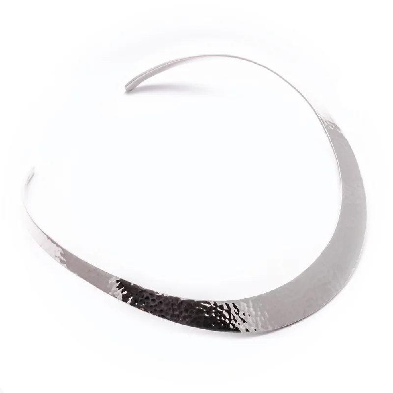 women’s leather wrap bracelet TM 45 SMALL HAMMERED COLLAR