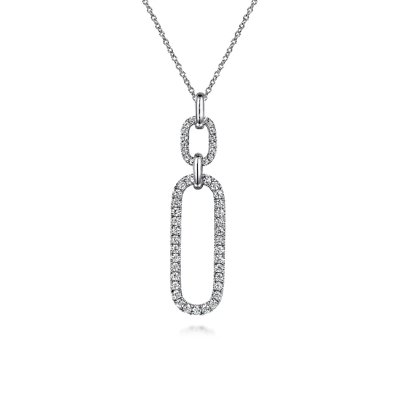 gemstone stacking rings colorful 14K White Natural Diamond 17.5 inch Necklace