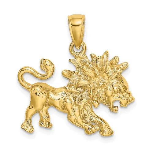 bold statement cuff bracelet Brilliant Leo Zodiac Pendant (14K)