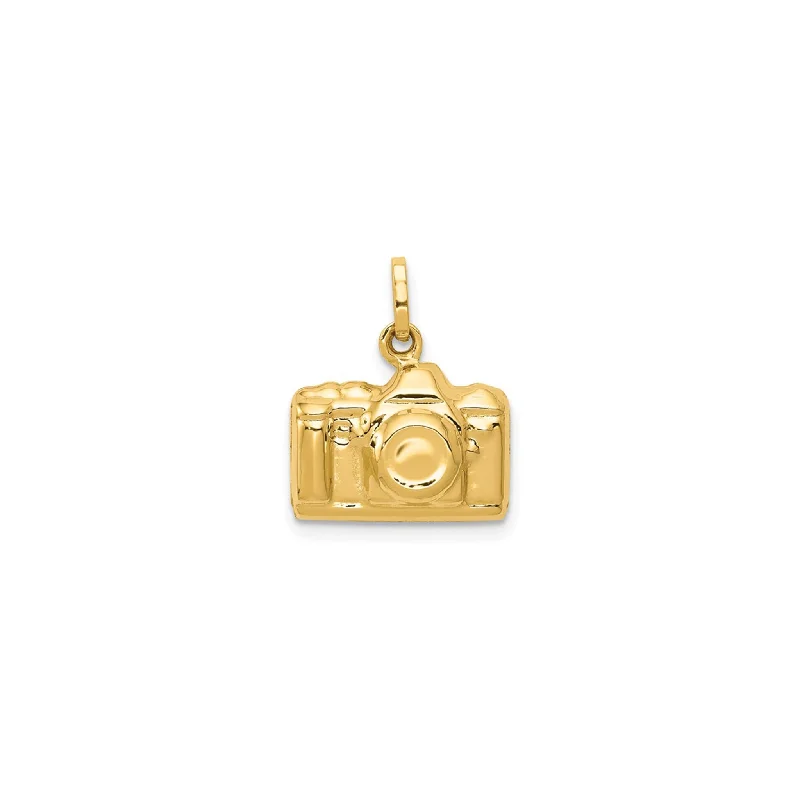 handmade macrame bracelet for men Tiny 3-D Camera Pendant (14K)