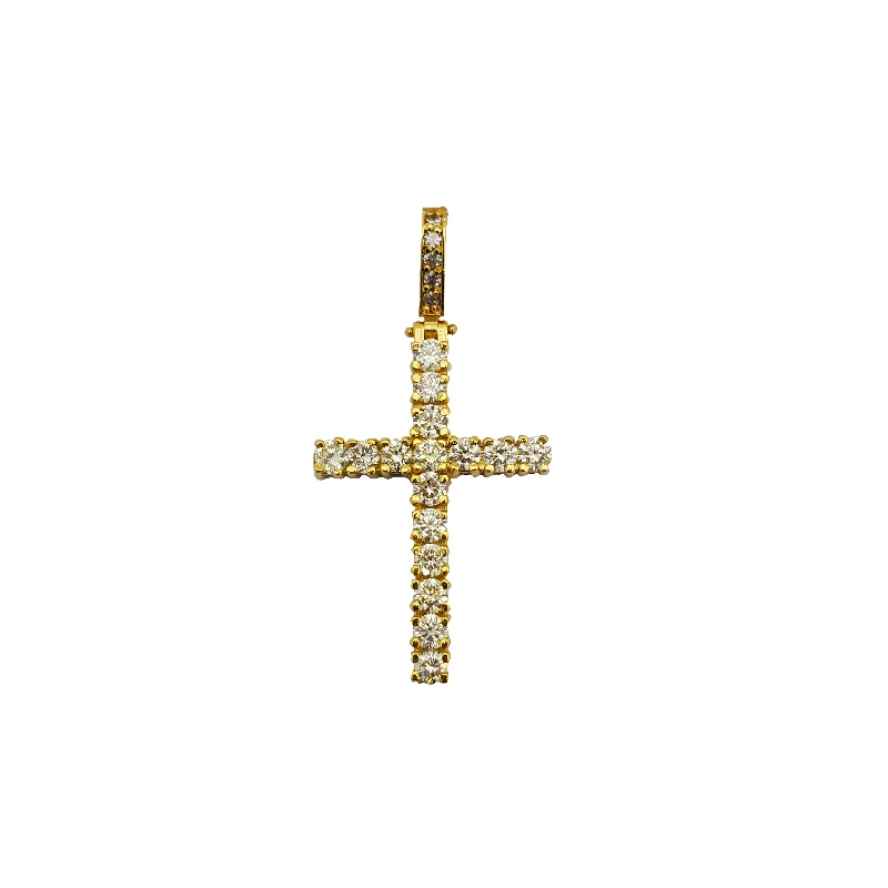 emerald cut diamond earrings Diamond Cross Pendant (14K)