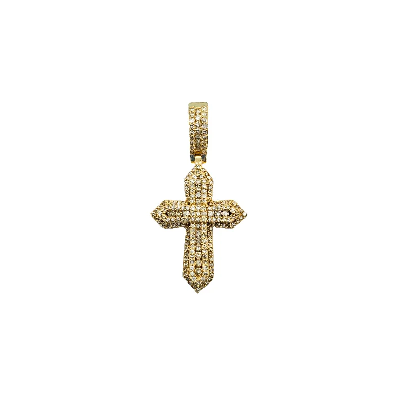 vintage filigree engagement ring Diamond Cross Pendant (14K)