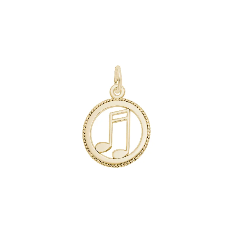 black tungsten wedding band for men Music Note Round Framed Charm