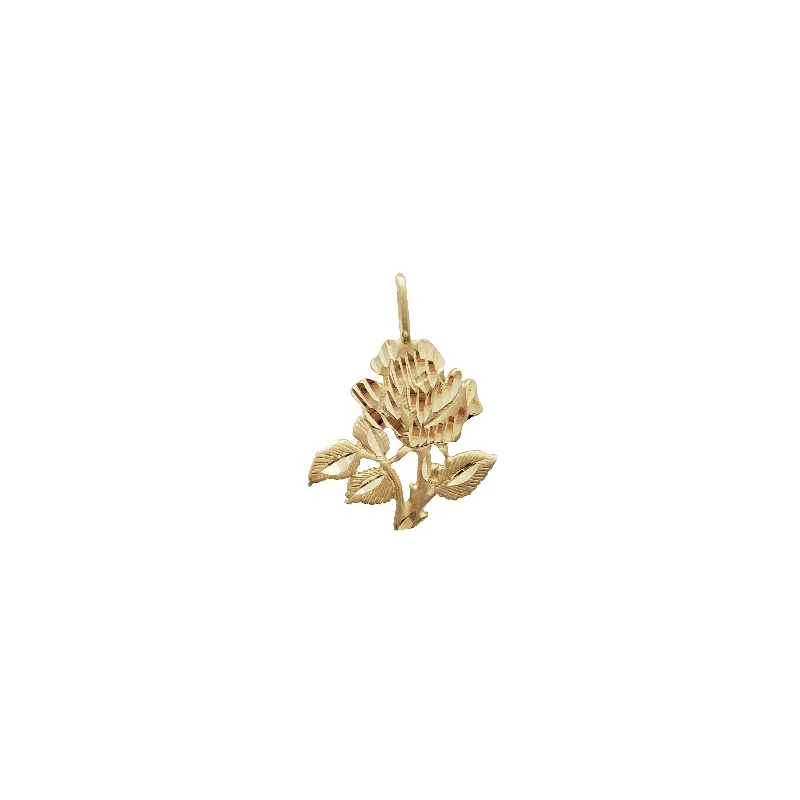 men’s sterling silver cufflinks Rose Pendant (14K)