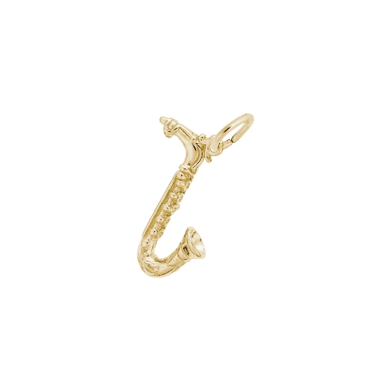 white gold infinity ring Saxophone Charm